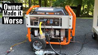 Generac XG8000e Not Running Well  Likely Never Ran Well [upl. by Wilda51]