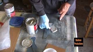 Mixing and Applying Body Filler  Bondo [upl. by Wenz]