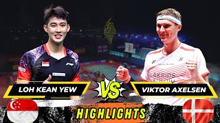 Badminton Viktor Axelsen vs Loh Kean Yew Mens Singles Malaysia R32 [upl. by Aivonas]