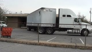 truck making tight turn on residental street [upl. by Cain781]