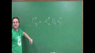 Aula 10 Àlgebra das derivadas covariantes Curvatura Torção parte 3 [upl. by Manda]