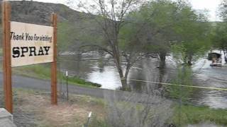 Flooding on John Day River  May 16 2011 [upl. by Naginarb631]