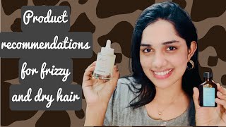 Product recommendations for frizzy and dry hair✌🏻 [upl. by Mano]