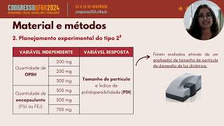 Otimização e caracterização de nanopartículas do óleo de palma bruto híbrido com coprodutos de jaca [upl. by Anitsud]