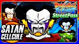 Dragon Ball Fusions 3DS English Satan Cellcule Cell amp Hercule Streetpass Fusion Fusion Gameplay [upl. by Ahsiadal846]