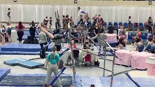 Level 5 Bar Routine Kupets Pink Invitational 2022 [upl. by Meggi905]