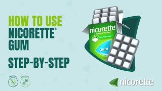 Stepbystep How to use the NICORETTE® Gum [upl. by Burnaby]