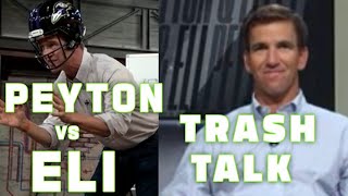 Best of Peyton vs Eli Manning Trash Talk from Monday Night Football  Week 1 [upl. by Eilahtan]