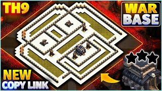 TH9 Anti3 Star War Base  Best CWL Base Design for Town Hall 9  Clash of Clans [upl. by Gies366]