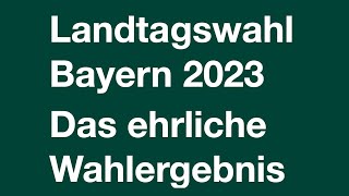 Landtagswahl Bayern 2023 [upl. by Annoved53]