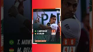 Tennis ATP Roland Garros 2024 Thiago Monteiro advances to the second round of qualifying shorts [upl. by Barbarese336]