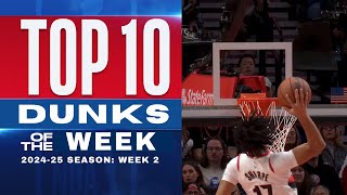 NBA’s Top 10 Dunks of the Week  202425 Season Week 4 🏀🔥 basketball nba top10 dunk [upl. by Ahsemrak]