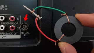 Watch All Channels In The World By Inserting Magnet behind the TV  Antenna Booster [upl. by Ainecey66]