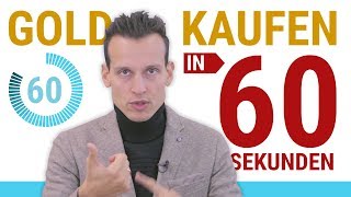 GOLD KAUFEN ⚡ Eine Anleitung in 60 Sekunden [upl. by Roselba528]