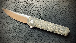 JAPANESESTYLE LIMITED EDITION KNIFE  Boker Kwaiken Compact Copper Carbon Fiber  Knife Unboxing [upl. by Arand]