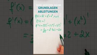 ERSTE ABLEITUNG BILDEN maths youtubeshorts [upl. by Olson]