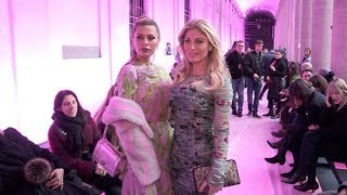 Hofit Golan Victoria Bonya and more front row for the Blumarine Fashion Show [upl. by Nyrahs]