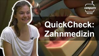 Zahnmedizin studieren – So ist es wirklich  QuickCheck [upl. by Zennie148]