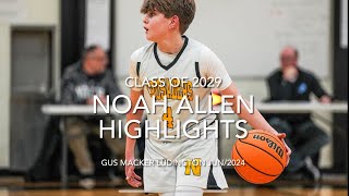 Noah Allen  Class of 2029  Gus Macker Ludington 2024 Highlights Mix Tape [upl. by Turner]