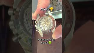 Omega Speedmaster Movement Service watch bling [upl. by Cowley]