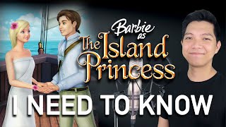 I Need To Know Prince Antonio Part Only  Karaoke  Barbie as The Island Princess [upl. by Atikkin562]