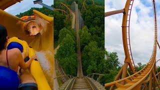 Every Roller Coaster amp Water Coaster at Holiday World Full Onride POV [upl. by Benilda]