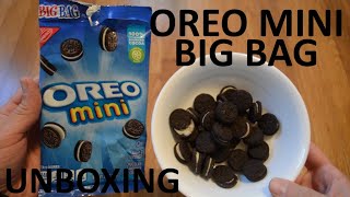 Unboxing Oreo Mini Chocolate Sandwich Cookies Big Bag [upl. by Dennett]