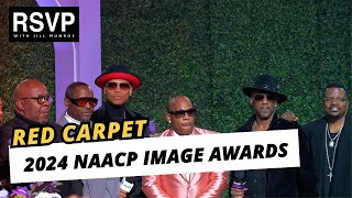 2024 NAACP Image Awards Red Carpet New Edition Tichina Arnold June Ambrose Jayne Kennedy amp More [upl. by Yvehc]