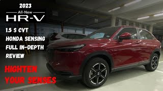 2023 Honda HRV 15 S CVT Honda Sensing Full InDepth Review  Walkaround  Ignite Red Metallic [upl. by Dira673]