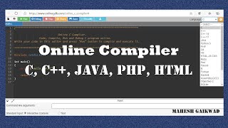 Online C C Java PHP HTML Compiler [upl. by Archaimbaud]