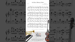 LA CLAVE MARACA Y GUIRO CHICO ALVAREZ Sheet Music for Orchestra SALSA PARTITURAS [upl. by Tnelc572]