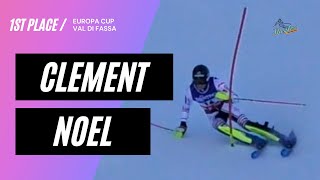 Clement Noel Europa Cup SL Run 2 Val di Fassa 121720 [upl. by Nnylsaj]