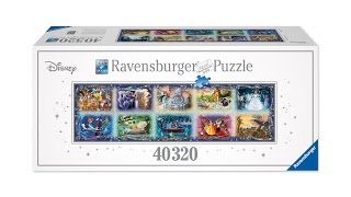 The Worlds Largest Disney Puzzle  40320 Piece Puzzle by Ravensburger [upl. by Ais245]