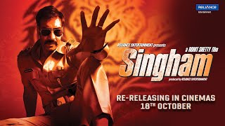 Singham  Trailer  Ajay Devgn  Rohit Shetty  ReReleasing in Cinemas on 18th Oct  Reliance Ent [upl. by Lach]