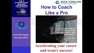 HOW TO COACH LIKE A PRO Accelerate your career and teams success [upl. by Ilellan]