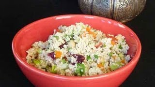 Couscous Salad  Healthy Side Dish  Show Me The Curry [upl. by Aniluap]