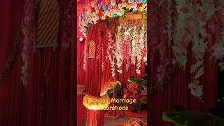 Bengali Marriage Decorations Biye Shadi Bor bou biyer saj [upl. by Gianina]