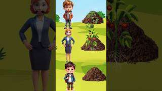 बच्चों ने तरबूज टमाटर का पेड़ लगाया।। Mini wood toy 🌲shorts shortsfeed [upl. by Porter]