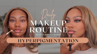 Color Correcting Hyperpigmentation  KingMaliMagic Makeup Tutorial [upl. by Nawek]