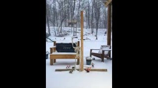 Time Lapse  Blizzard 2016 in West Virginia 40quot of snow in 40 seconds [upl. by Wallach]