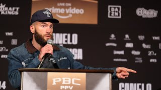 Caleb Plant vs Trevor McCumby FINAL press conference  Canelo vs Berlanga [upl. by Attennhoj]