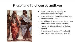 Oversikt over Historie og filosofi 1  Filosofiene [upl. by Coats504]