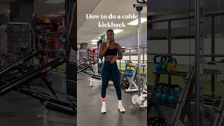 How to do a cable kickback amp feel it in your glutes gymtips [upl. by Werdnaed]