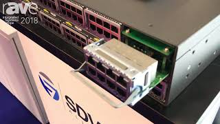 ISE 2018 Netgear Shows Its M430096X 10Gig Switch on the SDVoE Alliance Stand [upl. by Hahsi]