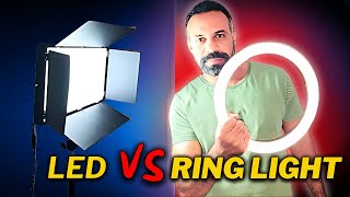 💥QUAL A DIFERENÇA DO RING LIGHT E DO PAINEL LED DE ILUMINAÇÃO PARA GRAVAR VÍDEOS PRO YOUTUBE🤔 [upl. by Refinnaj]