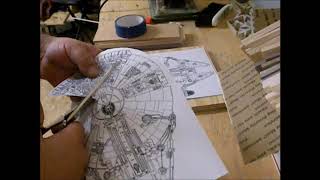 Millennium Falcon Intarsia Part 1 The Set Up [upl. by Concordia]