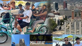 Trip to SpainMalgrat de Mar to Barcelonafamilyvlog [upl. by Douglas]