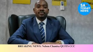 BREAKING NEWS Nelson Chamisa QUITS CCC [upl. by Aelat]