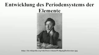 Entwicklung des Periodensystems der Elemente [upl. by Norha]