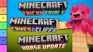 I Ranked Every Minecraft Update [upl. by Pia568]